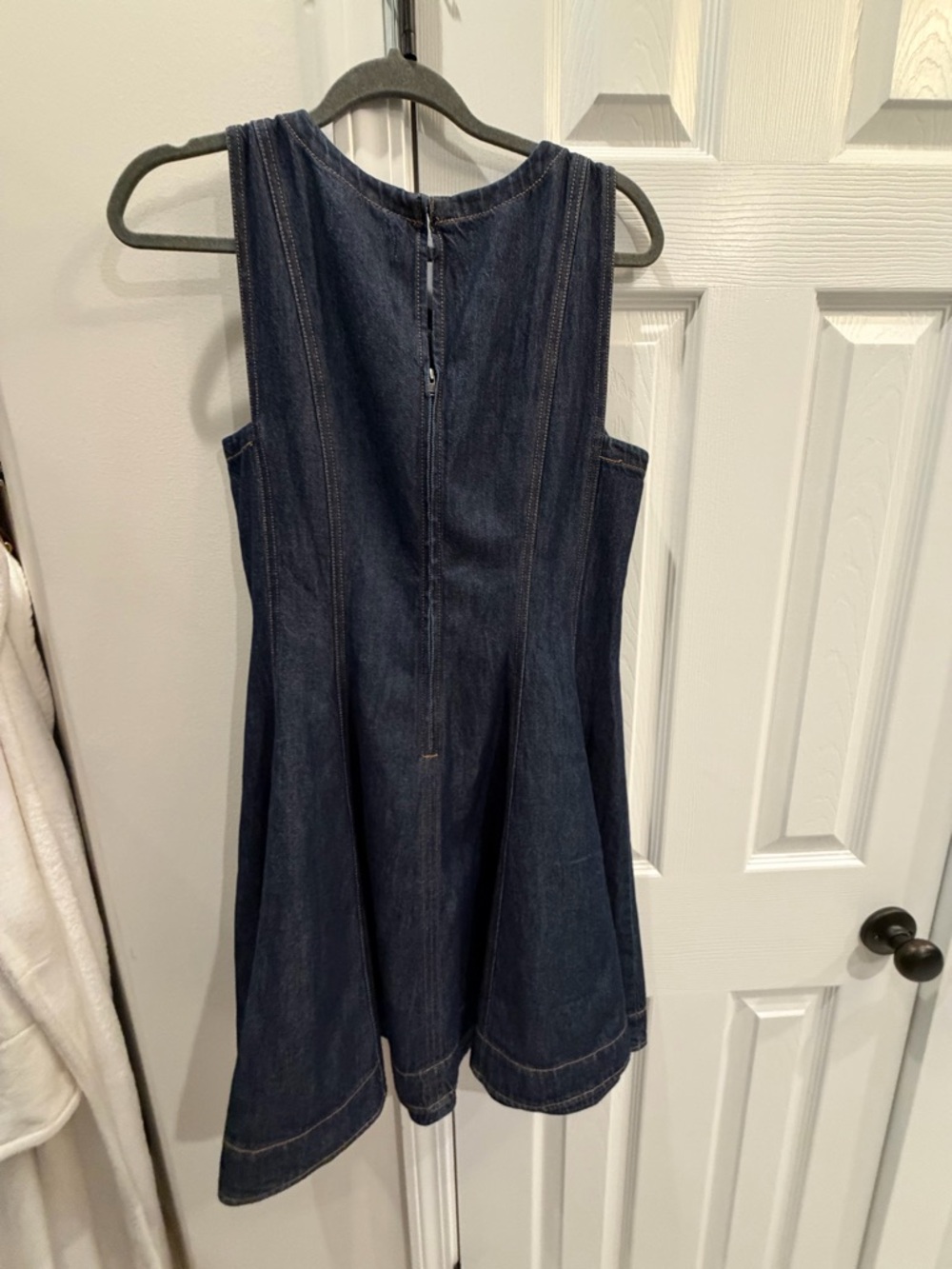 NWT - Airy Denim Circle Mini Dress in Rinse Wash - Picture 7 of 9